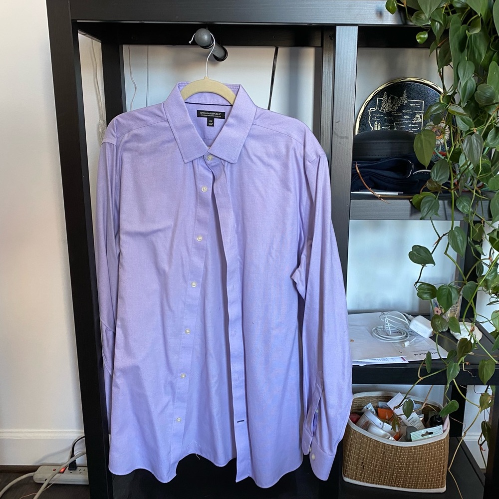 Purple Banana Republic dress shirt